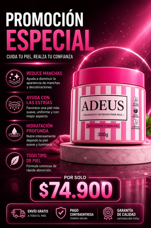ADEUS™ – Crema Intensiva Anti Estrías y Manchas para una Piel Más Uniforme